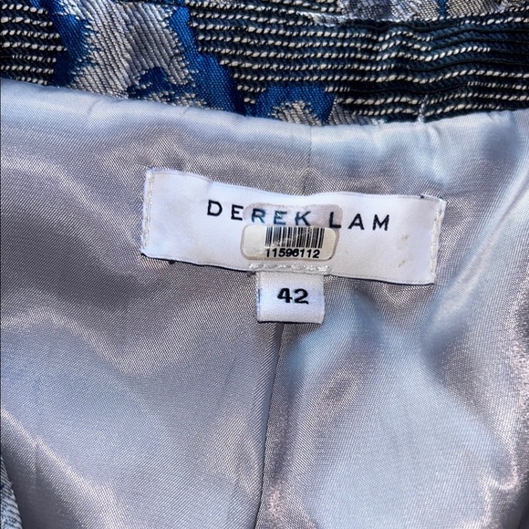 Derek Lam Floral Blue and Gray Blazer - Picture 8 of 16
